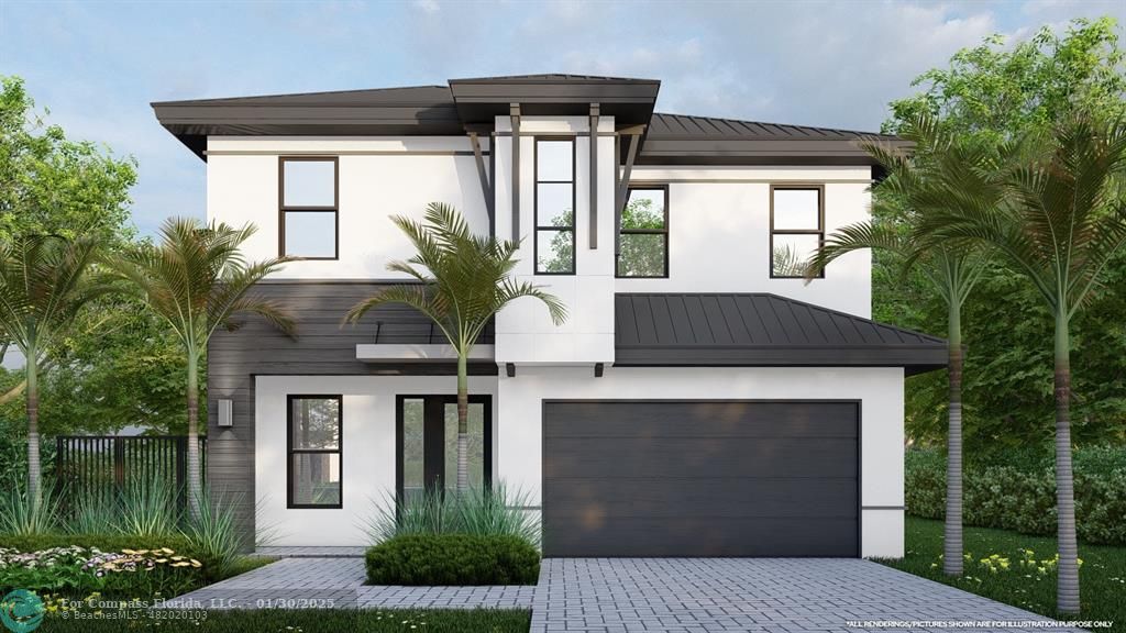 1454 Southwest 23rd Street Fort Lauderdale, FL 33315 - Photo 1 of 14 a front view of house with yard