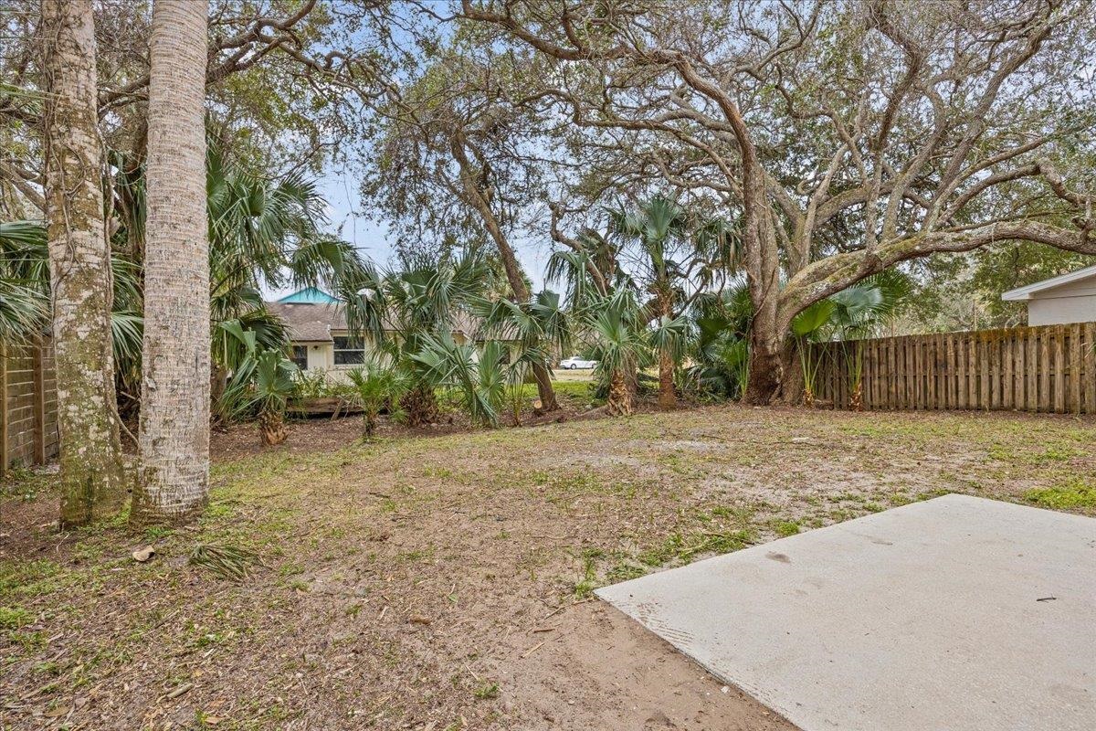 111 A Street St. Augustine Beach, FL 32080 - Photo 17 of 17 a view of a yard with a tree