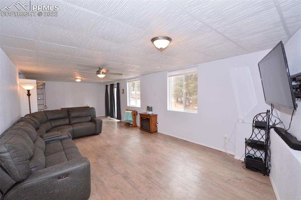 123 Pawutsy Road Florissant, CO 80816 - Photo 27 of 30 a living room with furniture and a flat screen tv