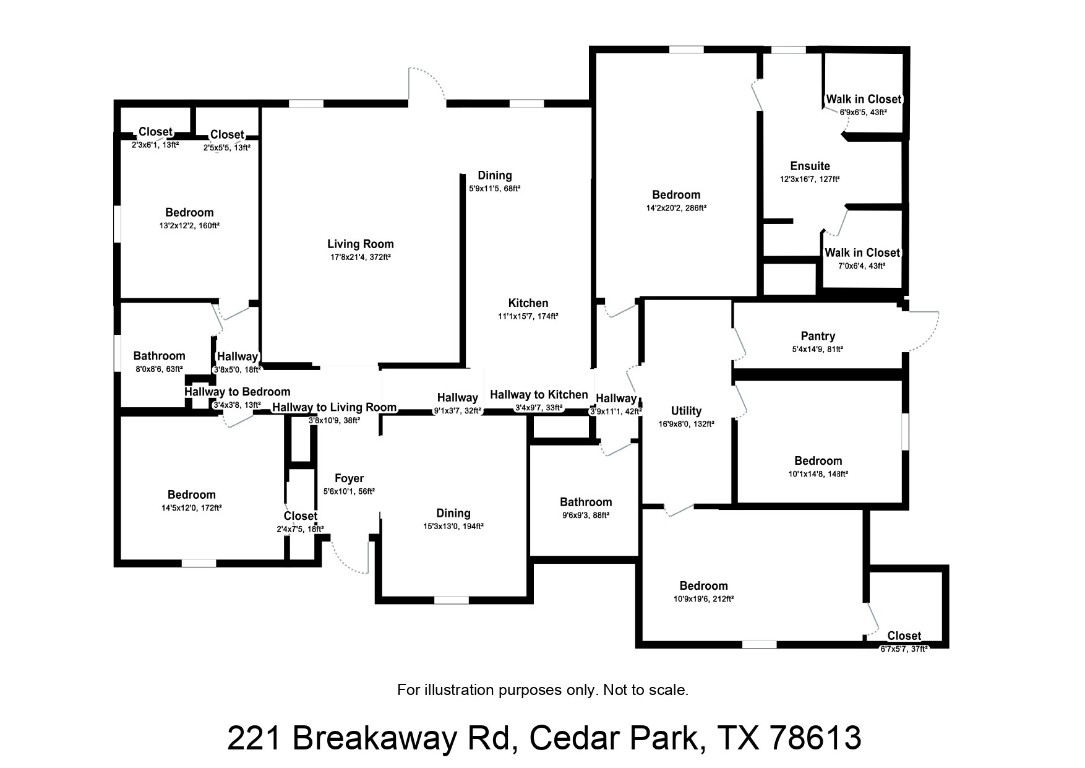 221 Breakaway Road Cedar Park, TX 78613 - Photo 39 of 39 a picture of a floor plan