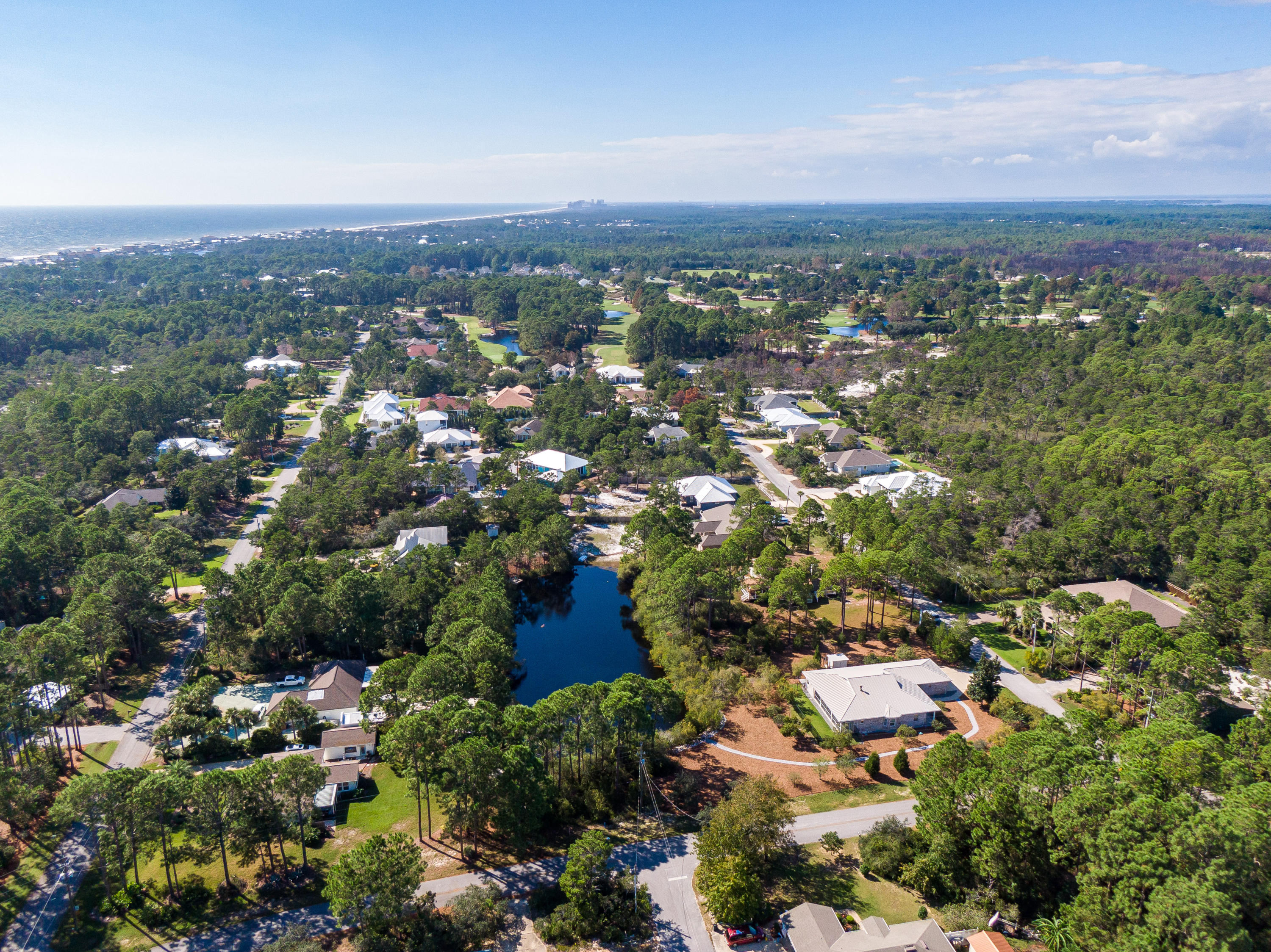 377 Ridge Road Santa Rosa Beach, FL 32459 - Photo 39 of 46 an aerial view of a city with lots of residential buildings