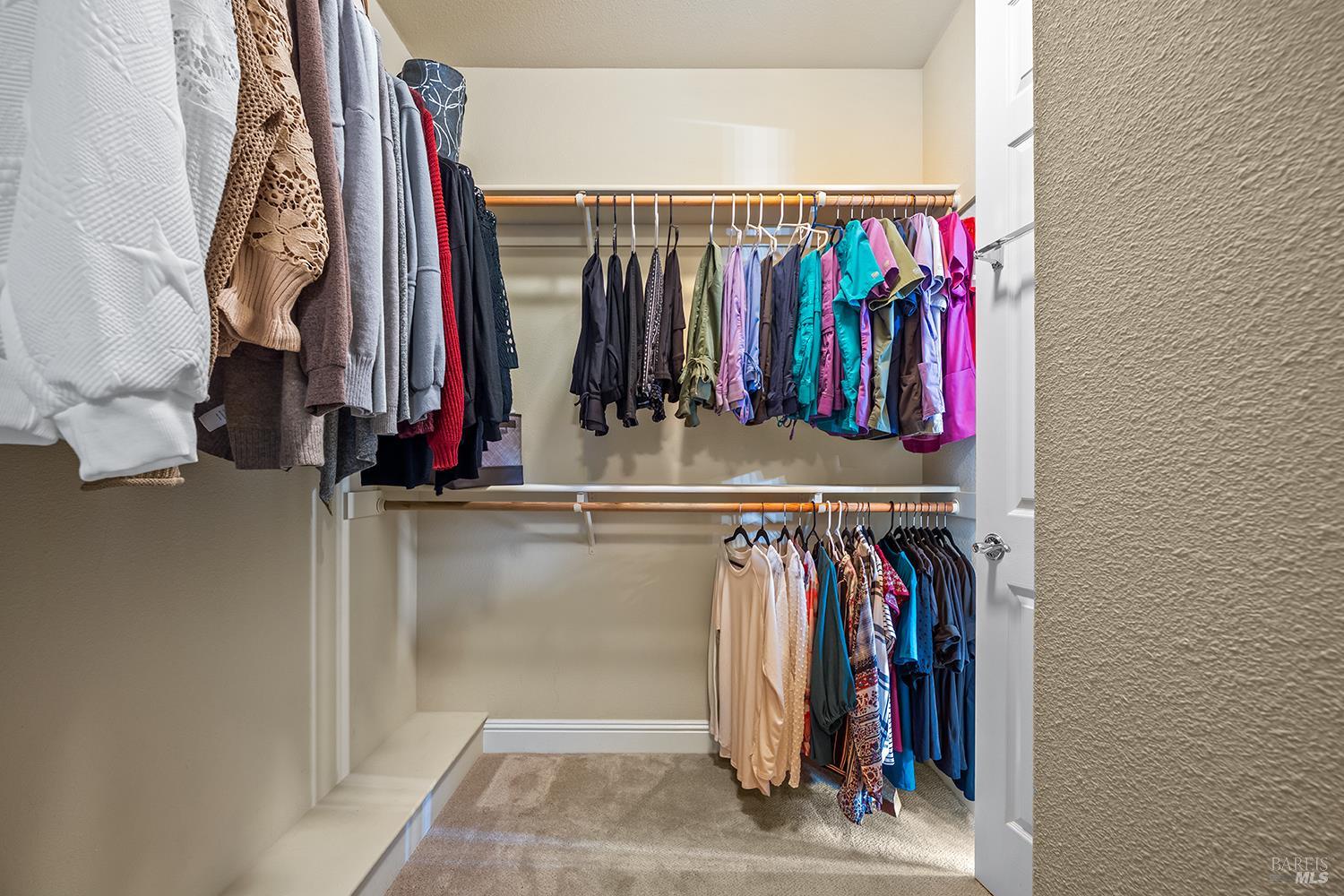 3696 Newbury Court Santa Rosa, CA 95404 - Photo 32 of 59 a view of walk in closet with clothes