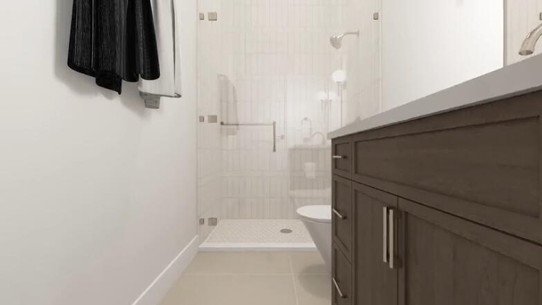 135 Kings Lane Fort Pierce, FL 34950 - Photo 30 of 67 a bathroom with a shower and a sink