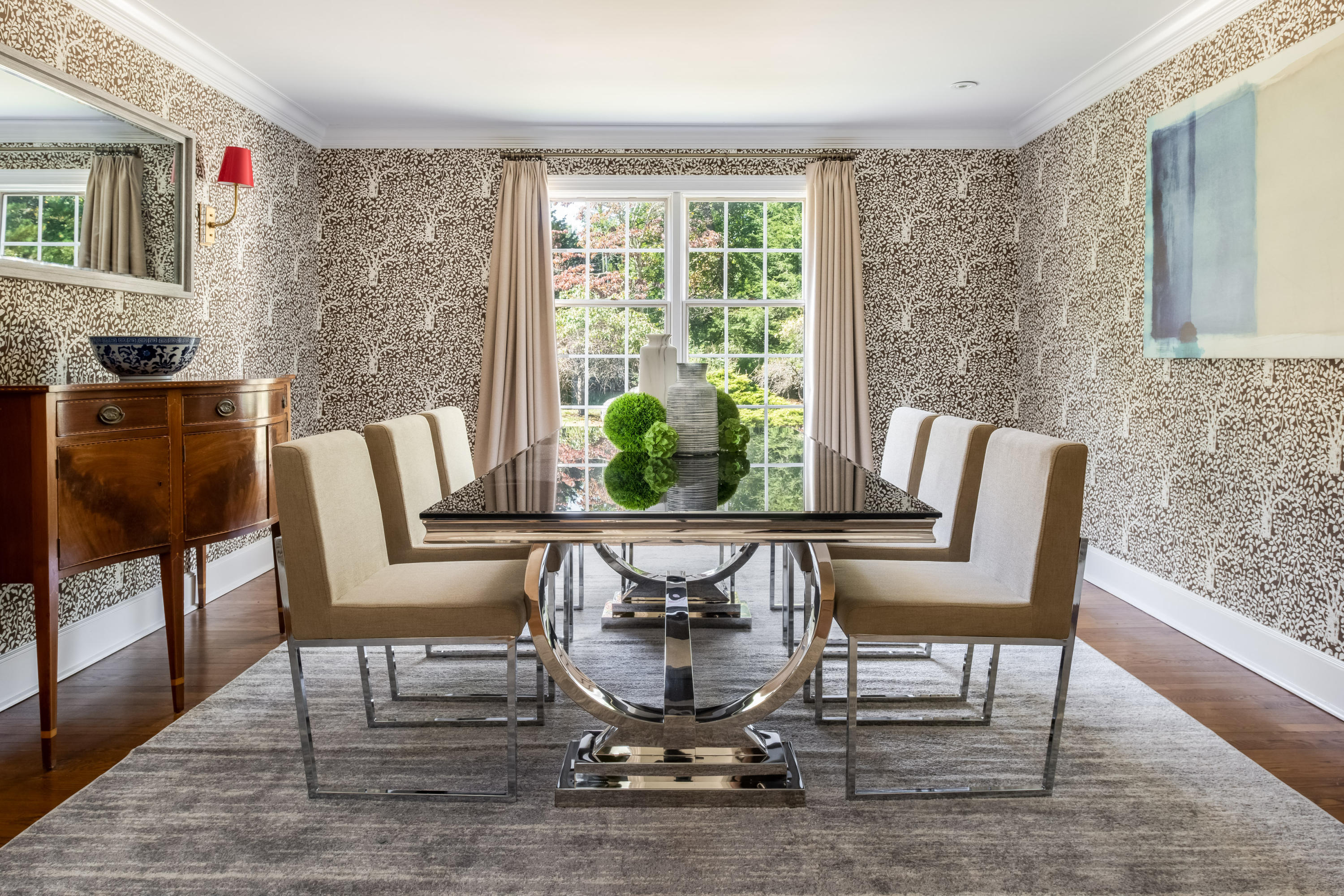 860 Hollow Tree Ridge Road Darien, CT 06820 - Photo 4 of 23 a view of a dining room with furniture window and outside view