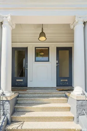 a front view of a house
