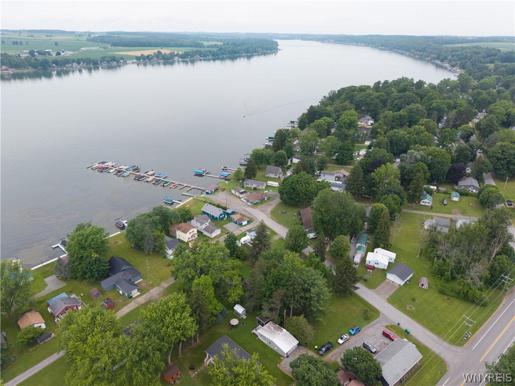 6707 East Lake Road Castile, NY 14427 - Photo 31 of 33 Drone showing vicinity to Lake