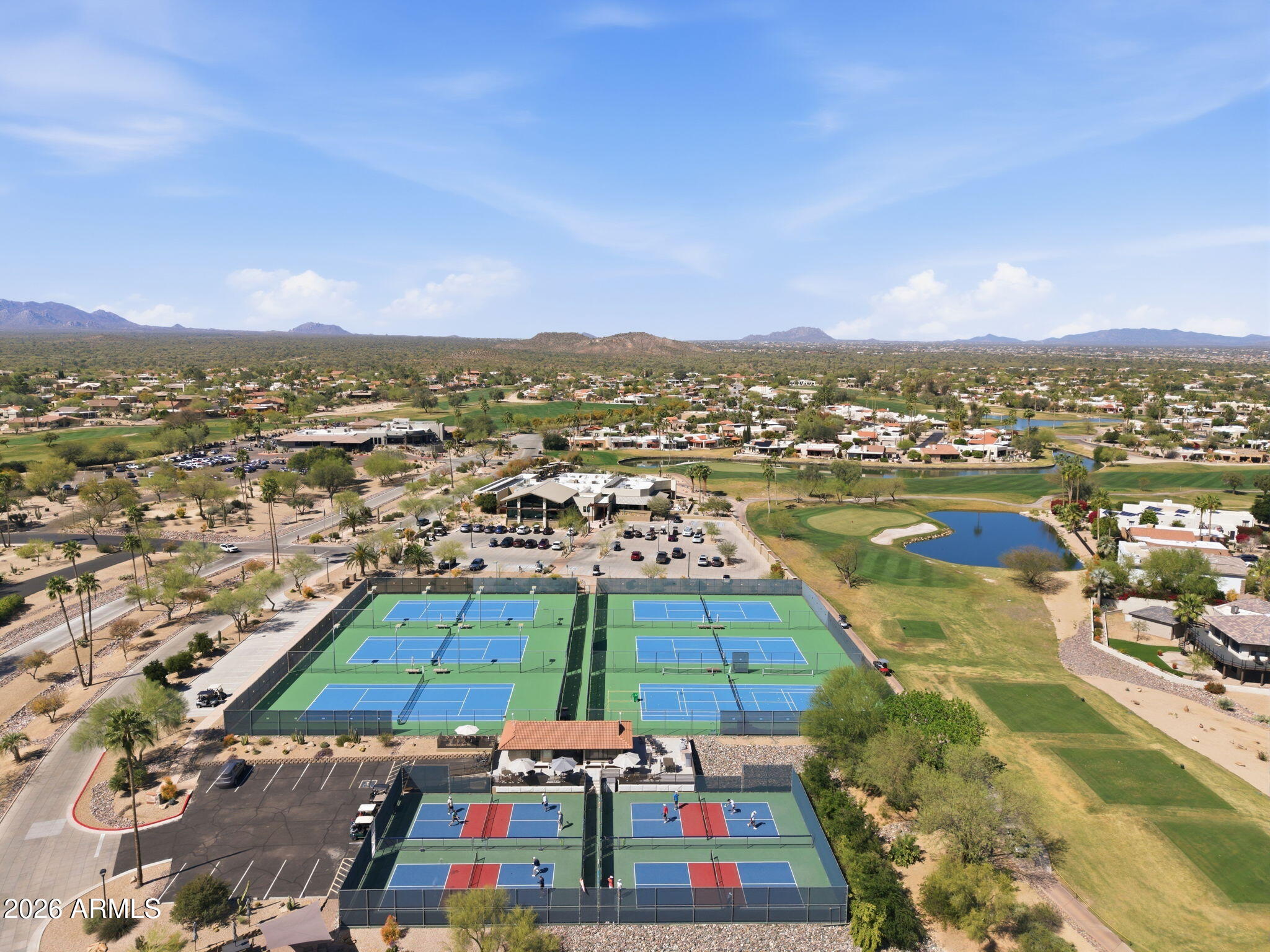 18809 East Avenida Del Ray Rio Verde, AZ 85263 - Photo 30 of 48 an aerial view of residential houses with outdoor space