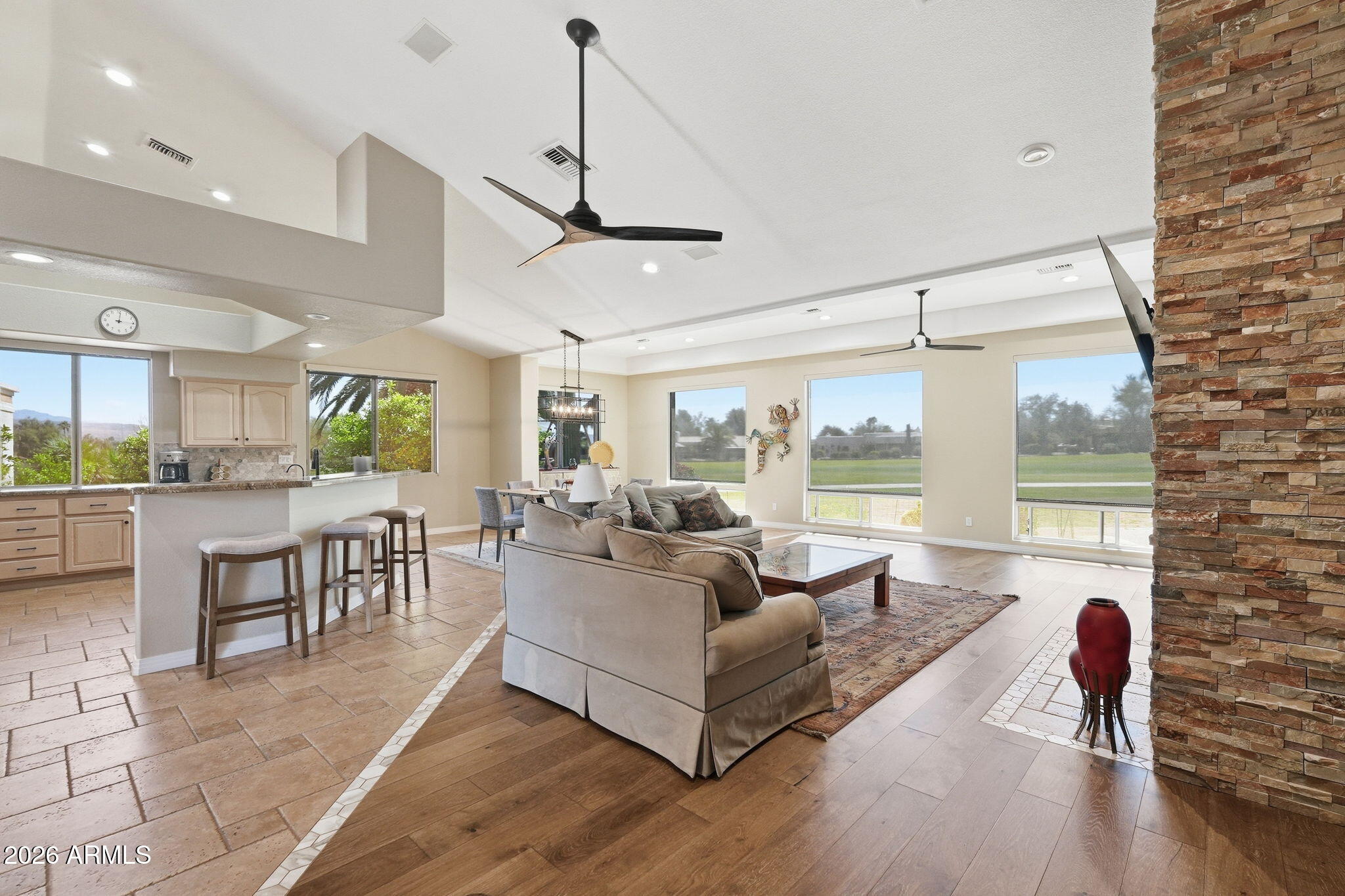 18809 East Avenida Del Ray Rio Verde, AZ 85263 - Photo 5 of 48 a living room with furniture and wooden floor