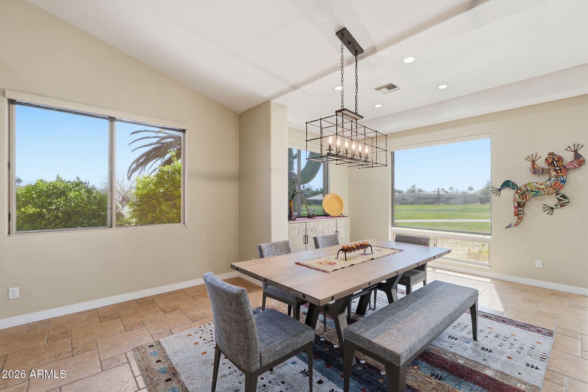 18809 East Avenida Del Ray Rio Verde, AZ 85263 - Photo 8 of 48 a view of a dining room with furniture window and wooden floor