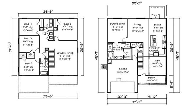708 Widgeon Way Crestview, FL 32539 - Photo 18 of 18 Elle floor plan