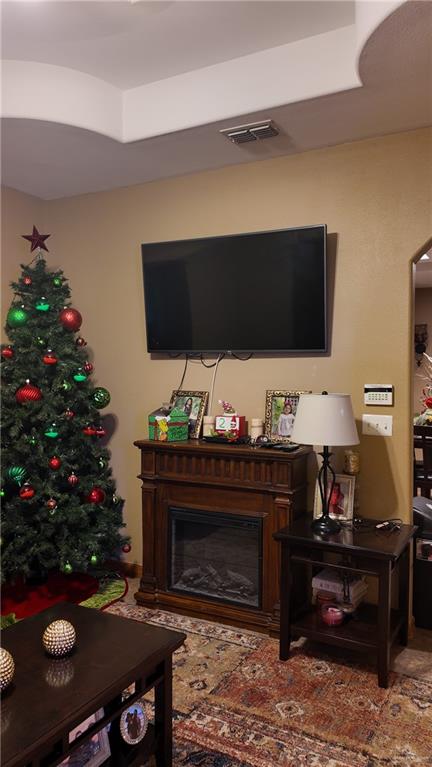 191 Teodora Drive Rio Grande City, TX 78582 - Photo 11 of 45 a living room with furniture and a fireplace