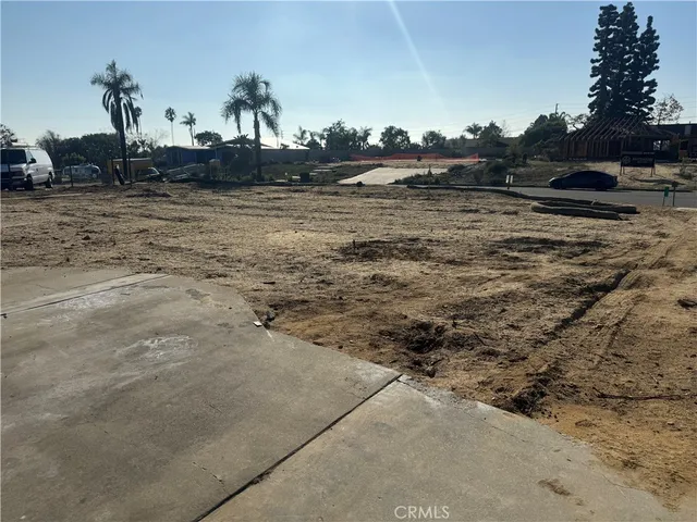 a view of a road from a outdoor space