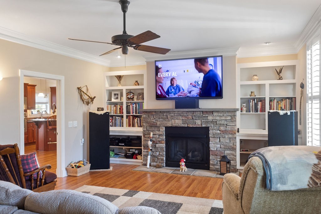 758 Holt Road Lebanon, TN 37087 - Photo 16 of 55 a living room with furniture and a fireplace