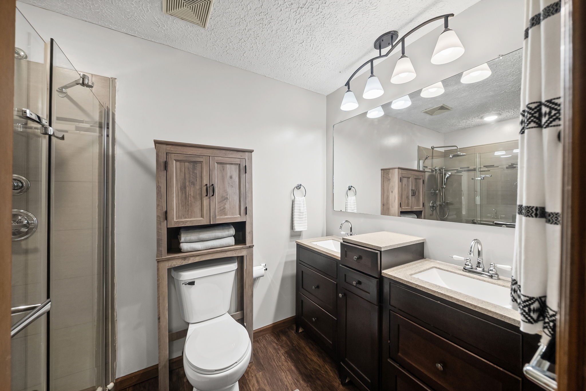3801 Allegre Road Elkton, KY 42220 - Photo 17 of 36 a bathroom with a sink a toilet and shower