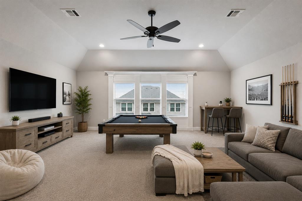 104 Ryder Court Hurst, TX 76053 - Photo 30 of 35 Upstairs Game Room Ideal For Entertaining, Media, Or Recreation