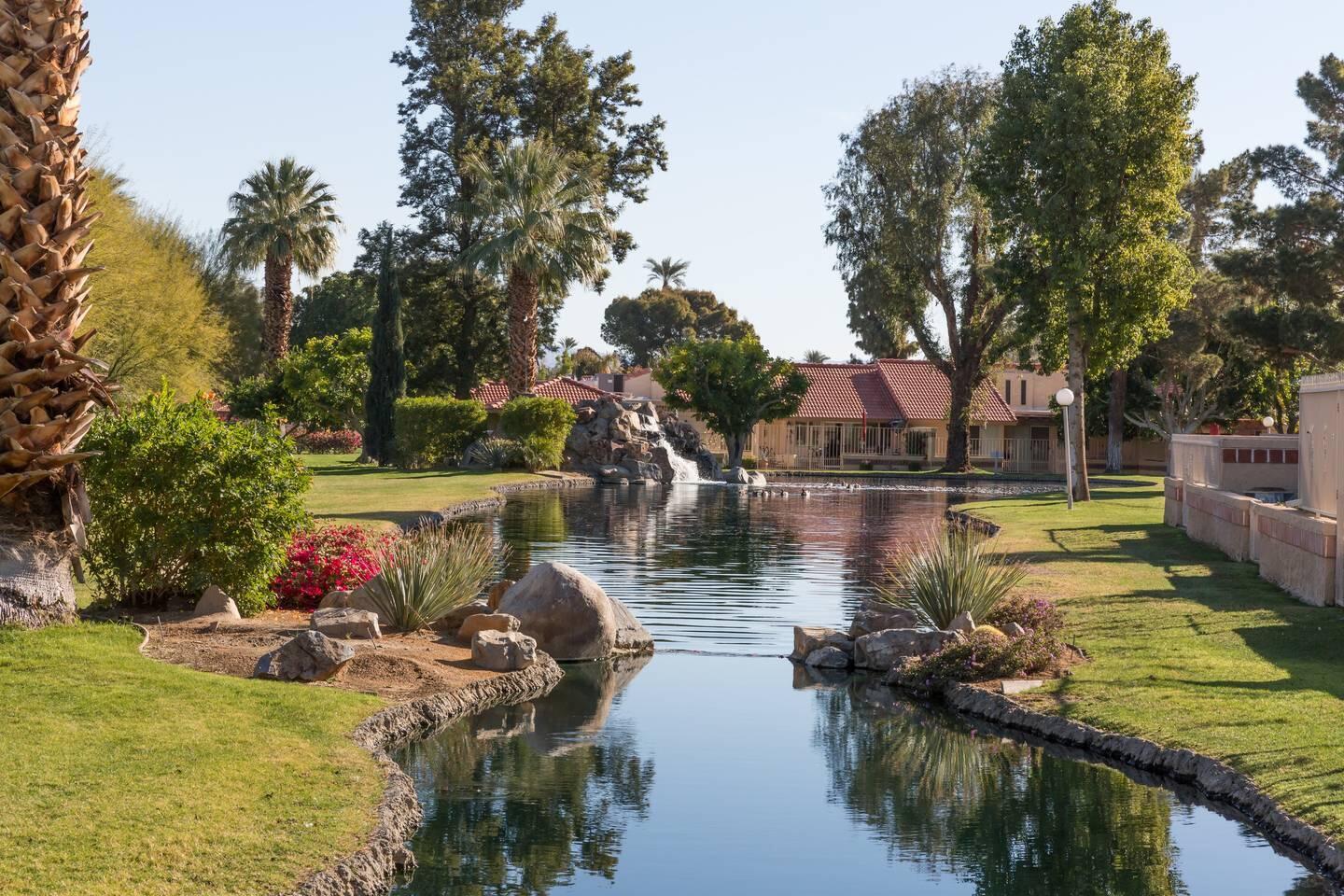 82191 Waring Way Indio, CA 92201 - Photo 36 of 42 a view of a lake with houses