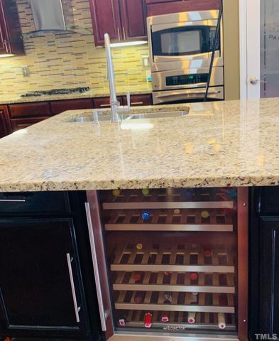 a view of kitchen counter and microwave