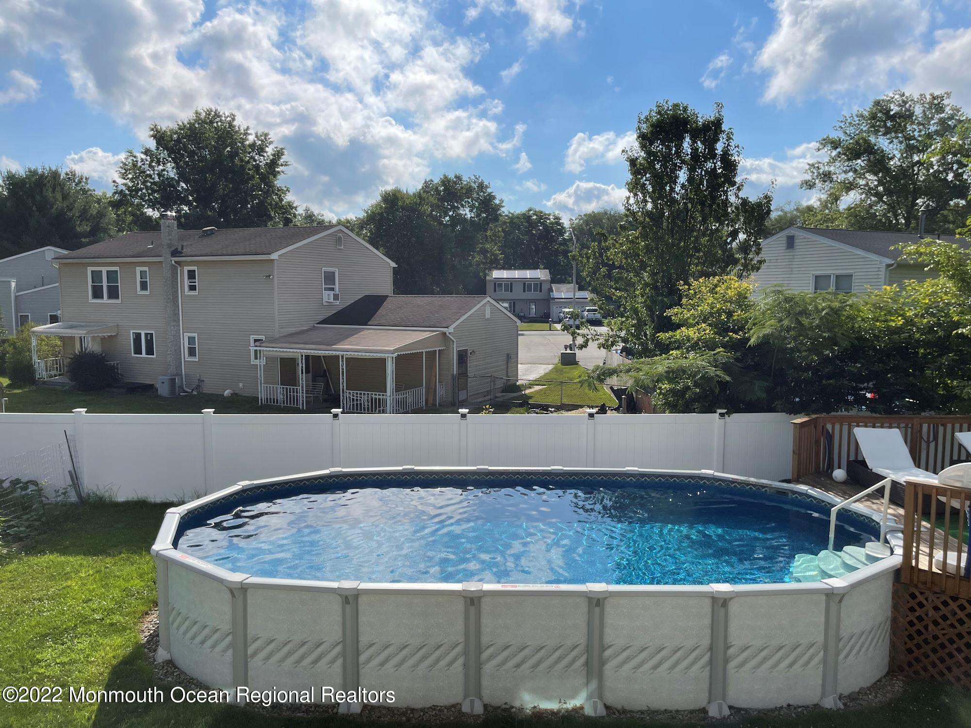 212 Weldon Road Manchester Township, NJ 08759 - Photo 48 of 55 oval above ground pool at 212 Weldon Rd