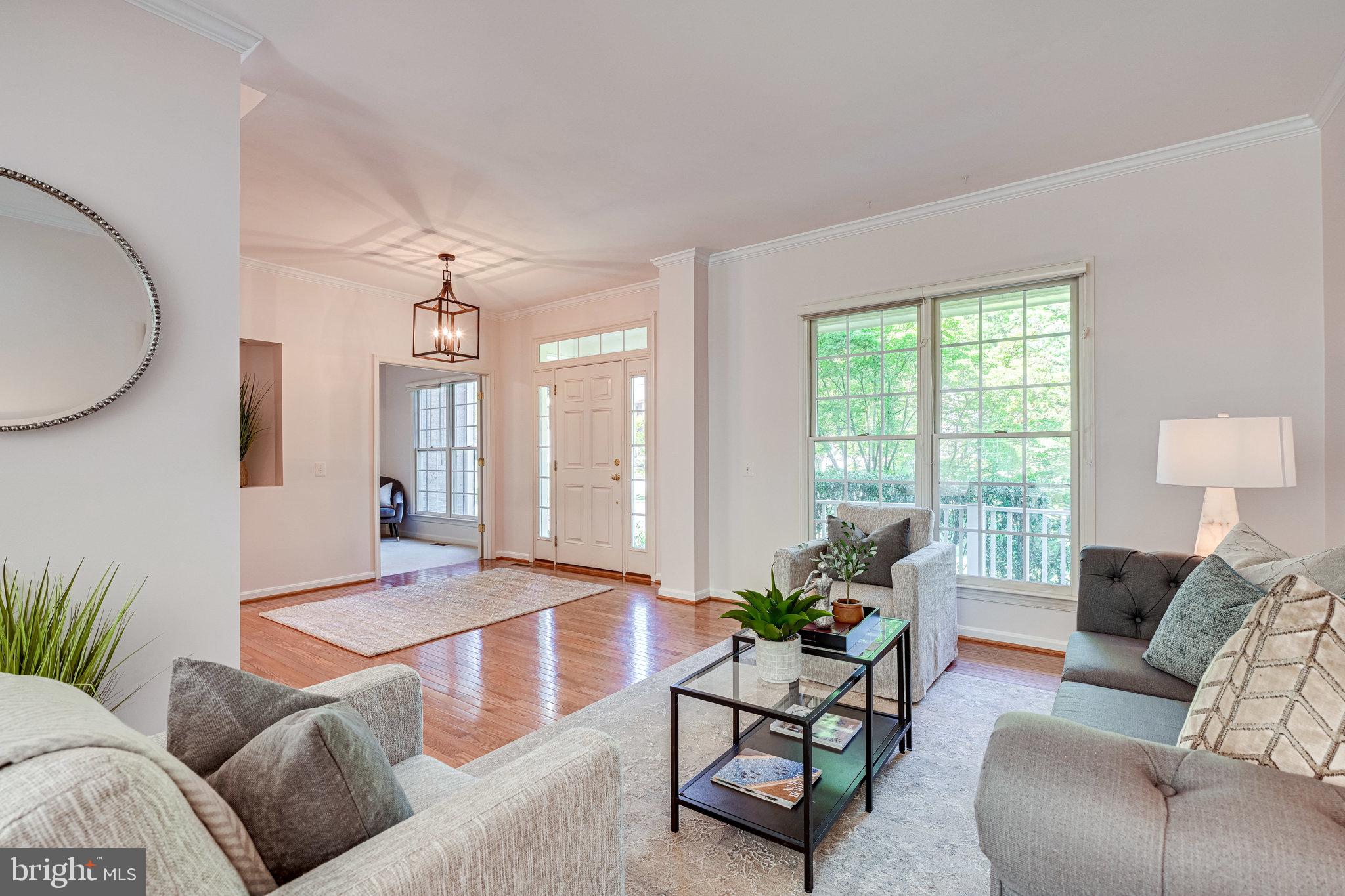 7829 Gambrill Woods Way Springfield, VA 22153 - Photo 11 of 57 Living Room w/ Hardwood Floors
