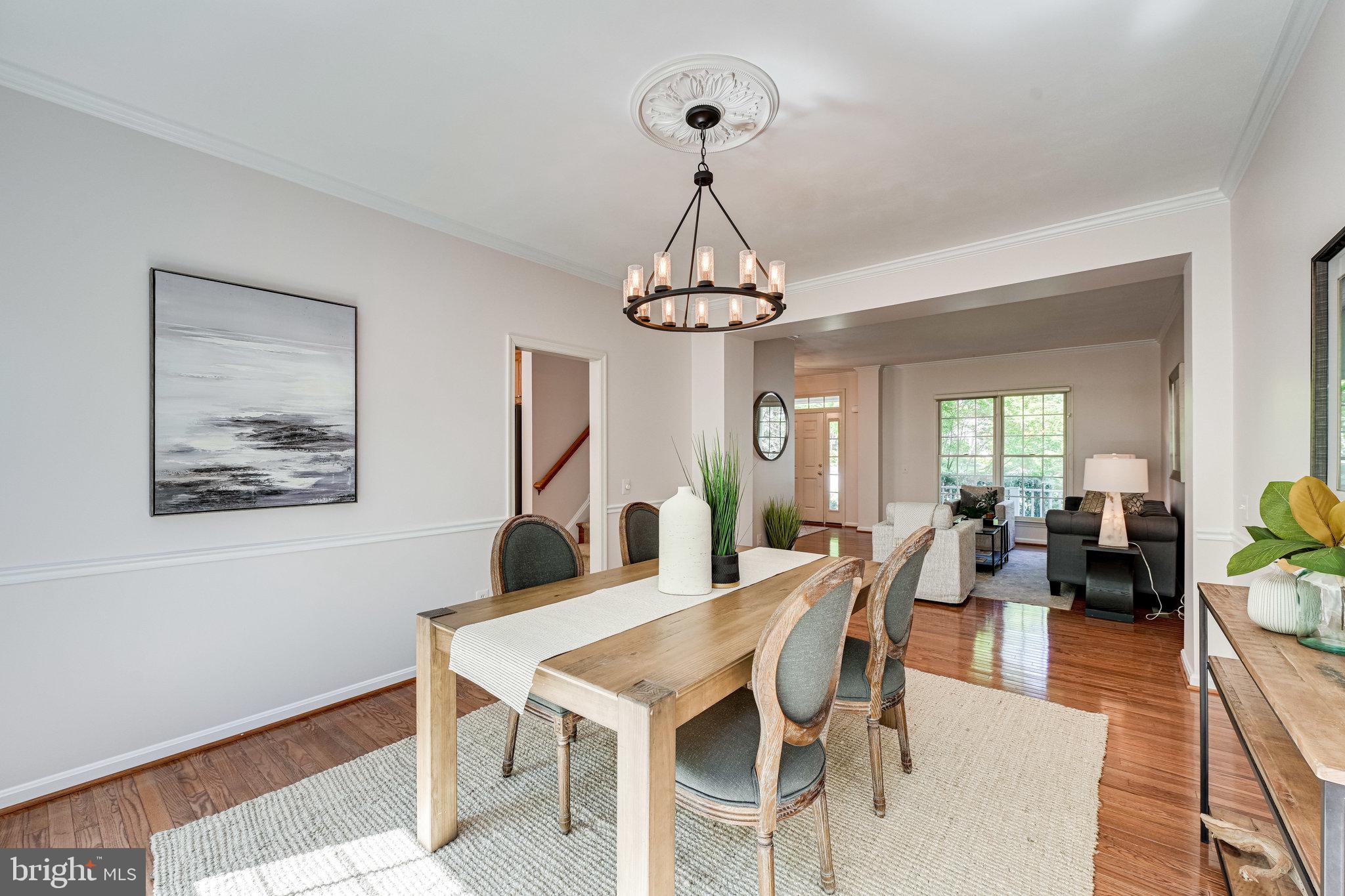 7829 Gambrill Woods Way Springfield, VA 22153 - Photo 14 of 57 Dining ROom w/ hardwood Floors