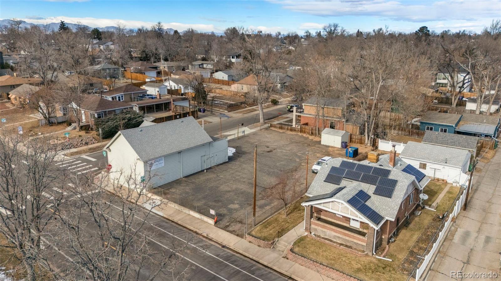 4600 North Clay Street Denver, CO 80211 - Photo 4 of 12 an aerial view of a house with a yard