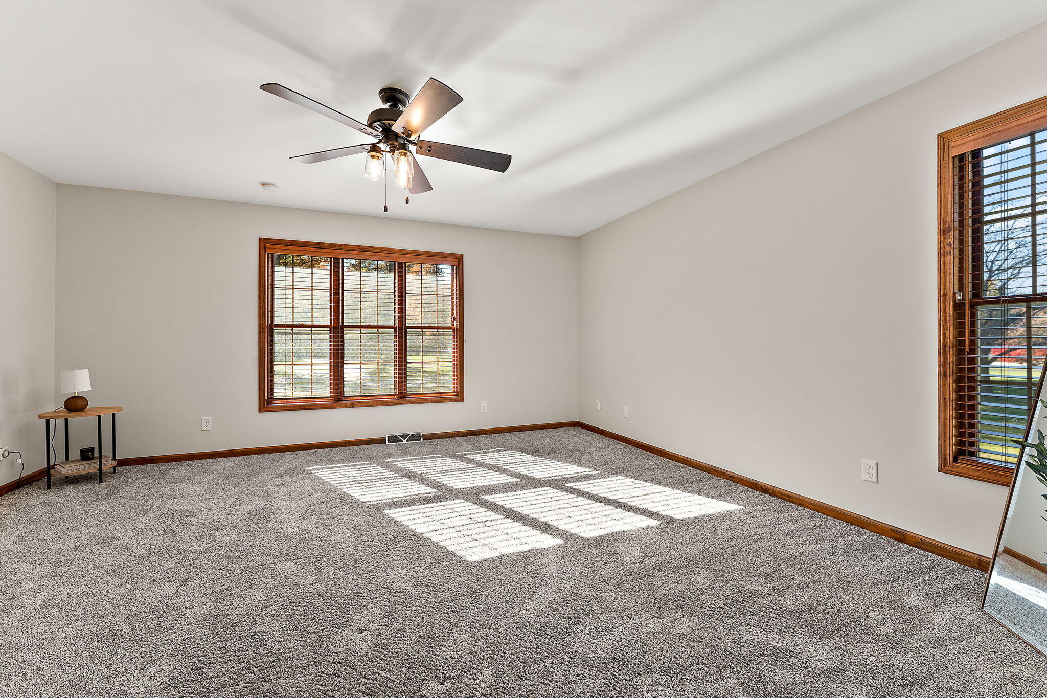 375 Reif Drive Hebron, IN 46341 - Photo 25 of 58 an empty room with windows and fan