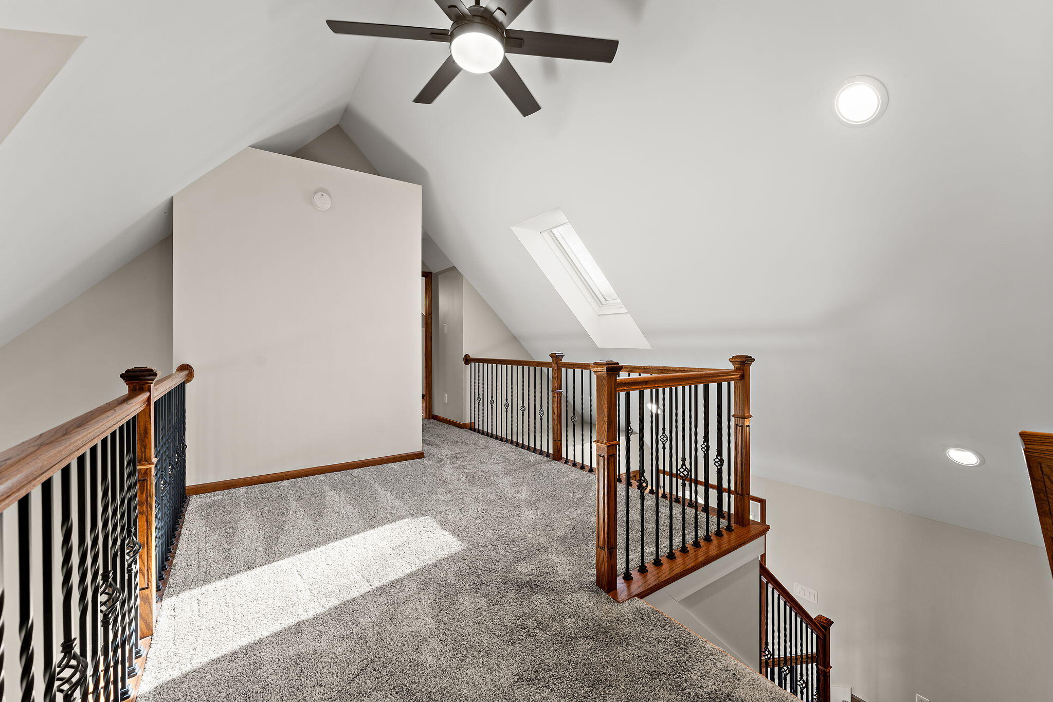 375 Reif Drive Hebron, IN 46341 - Photo 33 of 58 a view of staircase with railing and white walls