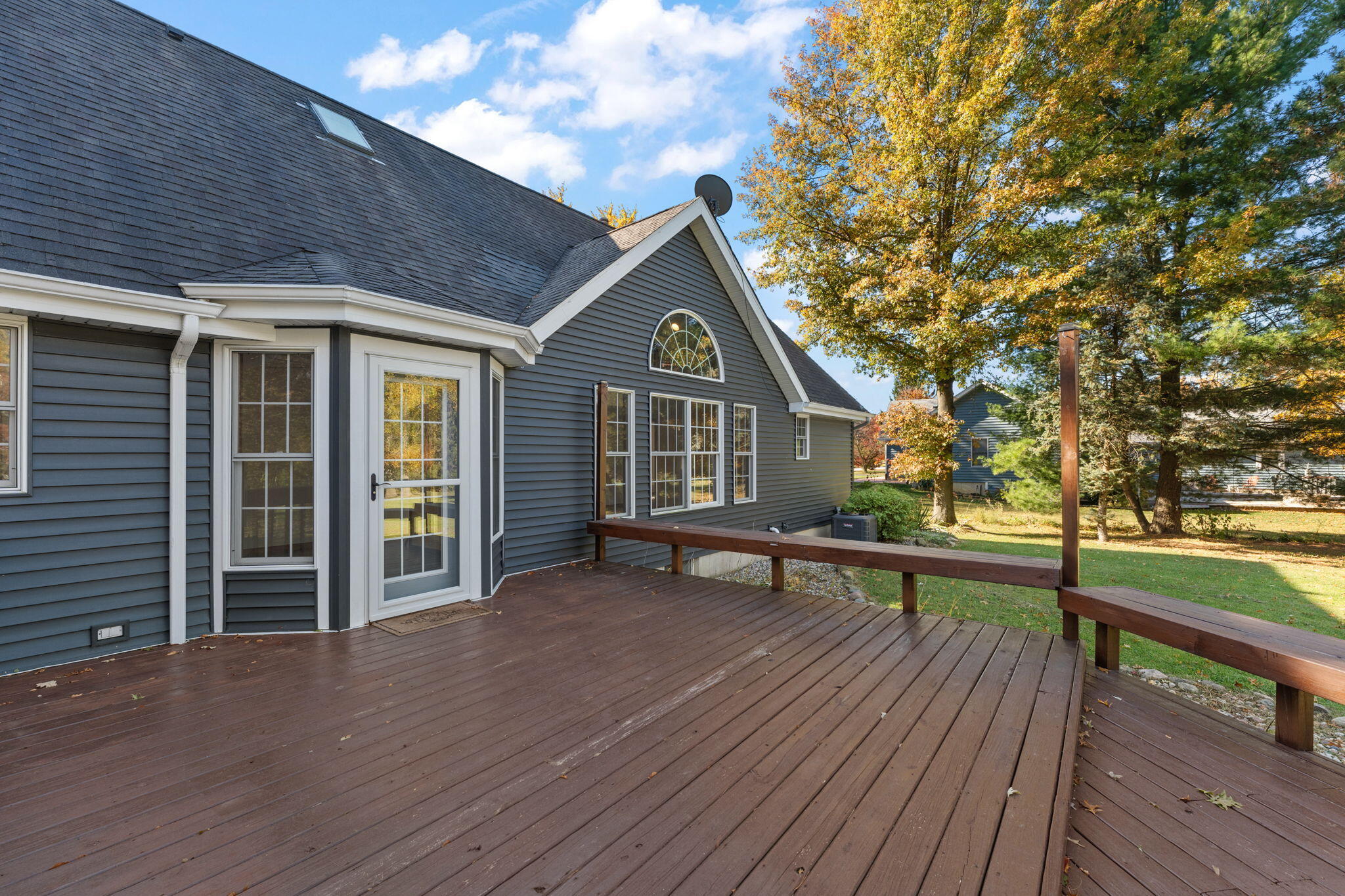 375 Reif Drive Hebron, IN 46341 - Photo 43 of 58 a view of house with wooden deck and outdoor space