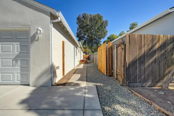 a front view of a house having yard