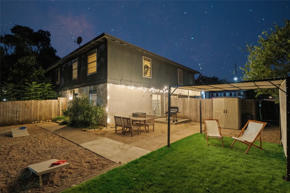 3507 Alpine Circle Austin, TX 78704 - Photo 28 of 39 a view of a backyard with sitting area