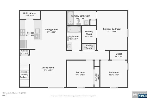 $3,600 | 1003 Cumberland Court, Mahwah, NJ 07430