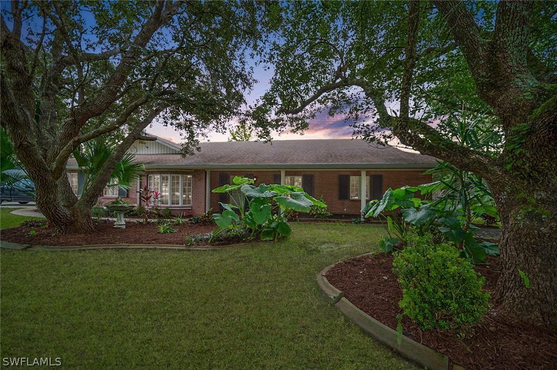 10244 Horizon Drive Spring Hill, FL 34608 - Photo 7 of 35 a front view of a house with a garden and trees