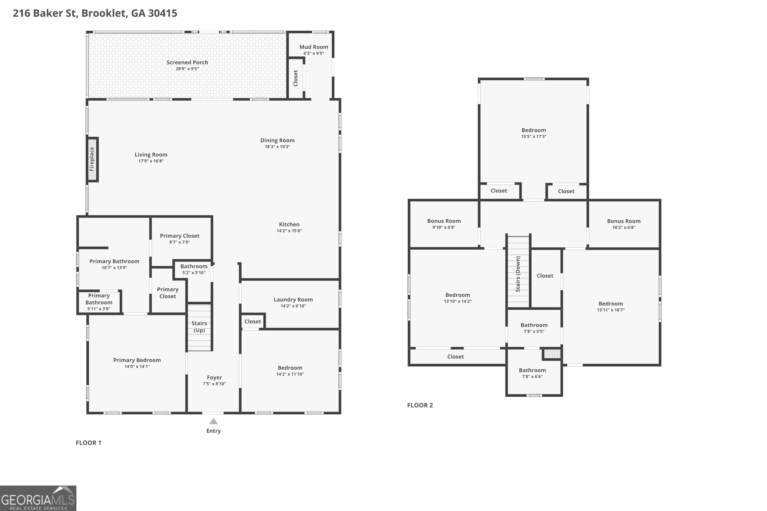216 Baker Street Brooklet, GA 30415 - Photo 53 of 55
