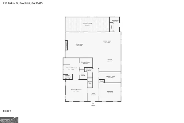 $774,900 | 216 Baker Street, Brooklet, GA 30415