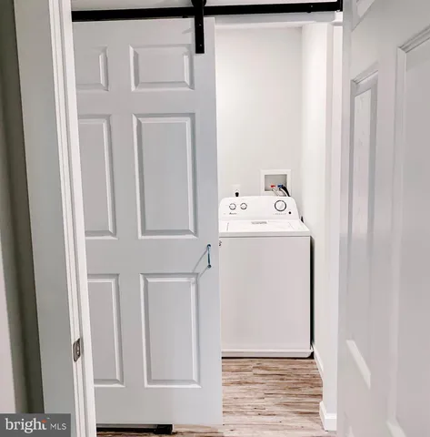 a view of a storage room