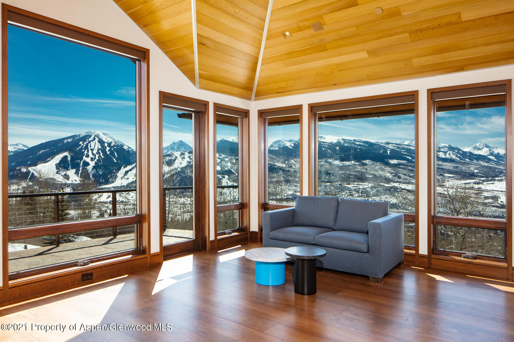 70 Larson Road Aspen, CO 81612 - Photo 22 of 64 a living room with furniture and a large window