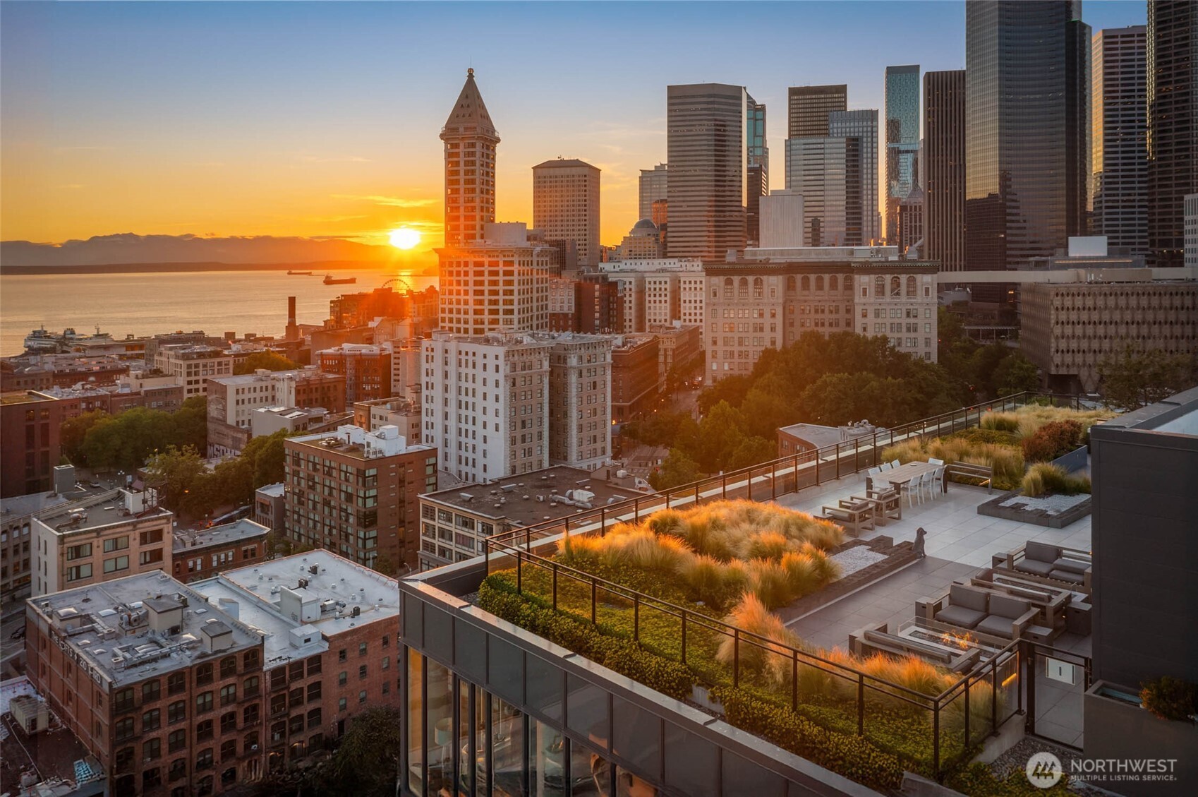 450 South Main Street, Unit 1102 Seattle, WA 98104 - Photo 15 of 26 a view of a city with tall buildings