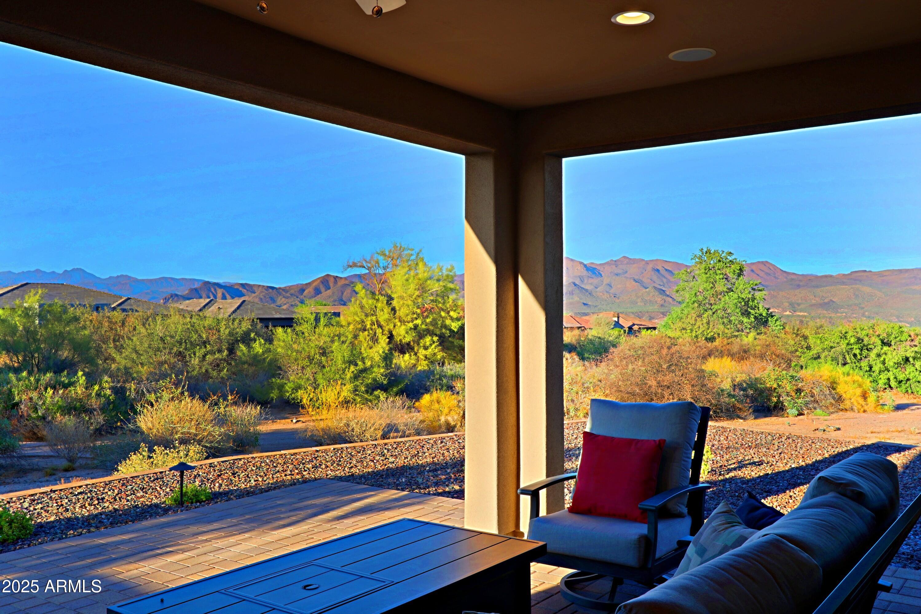 17668 East Chevelon Canyon Circle Rio Verde, AZ 85263 - Photo 36 of 59 a view of a chairs and table in patio