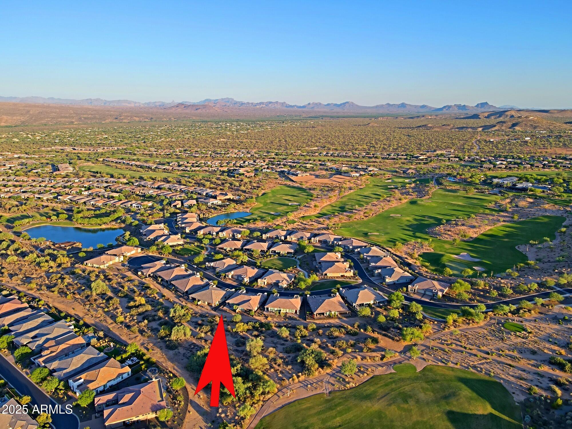 17668 East Chevelon Canyon Circle Rio Verde, AZ 85263 - Photo 46 of 59 an aerial view of residential houses with outdoor space