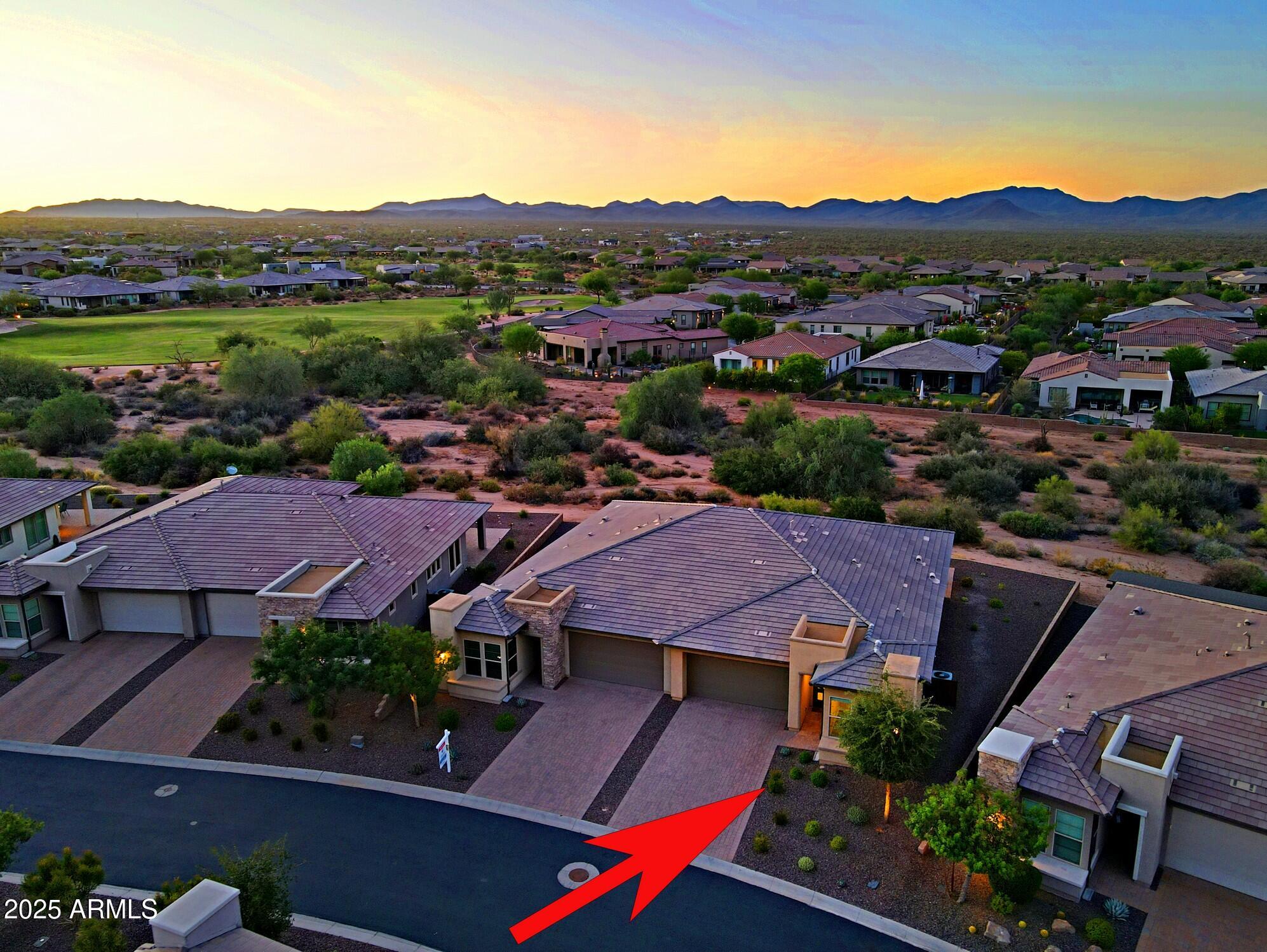17668 East Chevelon Canyon Circle Rio Verde, AZ 85263 - Photo 48 of 59 an aerial view of residential houses and outdoor space