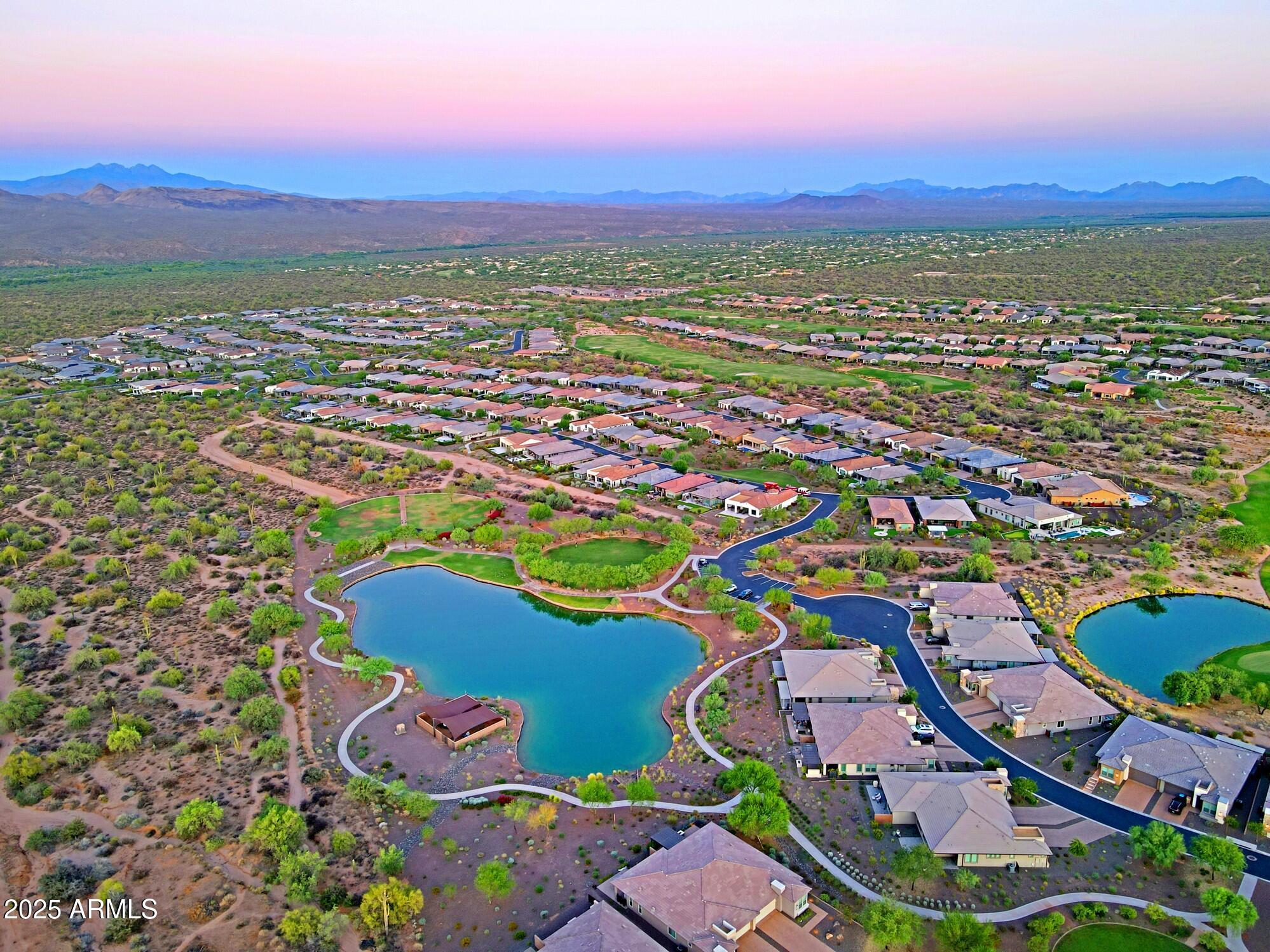 17668 East Chevelon Canyon Circle Rio Verde, AZ 85263 - Photo 50 of 59 an aerial view of residential houses with outdoor space and trees