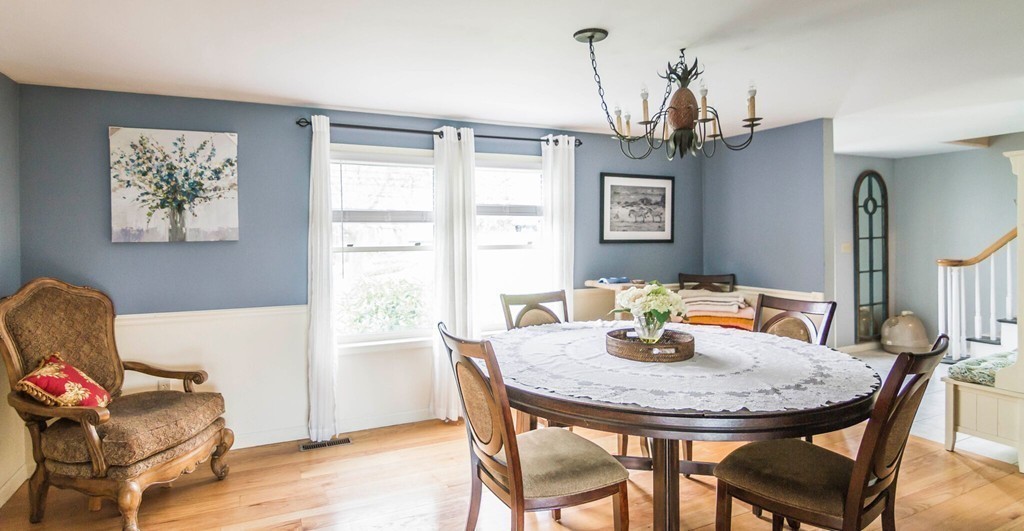 247 Town Farm Road Warren, MA 01083 - Photo 10 of 28 a view of a dining room with furniture window and wooden floor