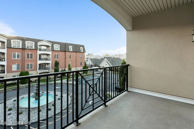 a view of city from balcony