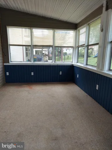 a room with a large window