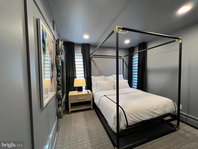 a living room filled with furniture