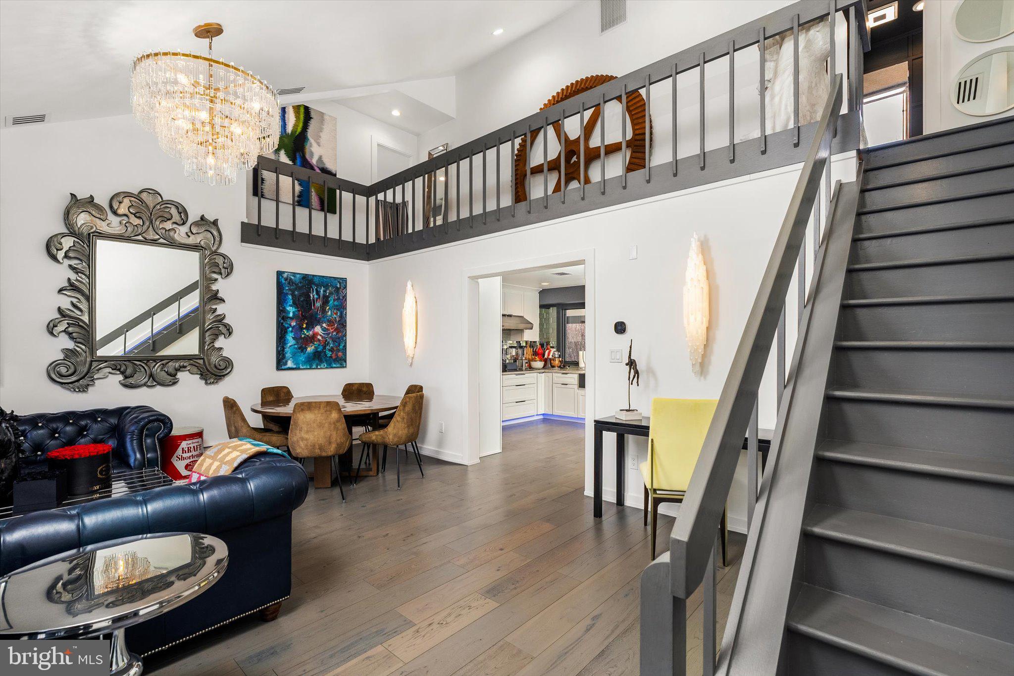 1615 Harbourton Rocktown Road Lambertville, NJ 08530 - Photo 3 of 50 a living room with furniture and a chandelier