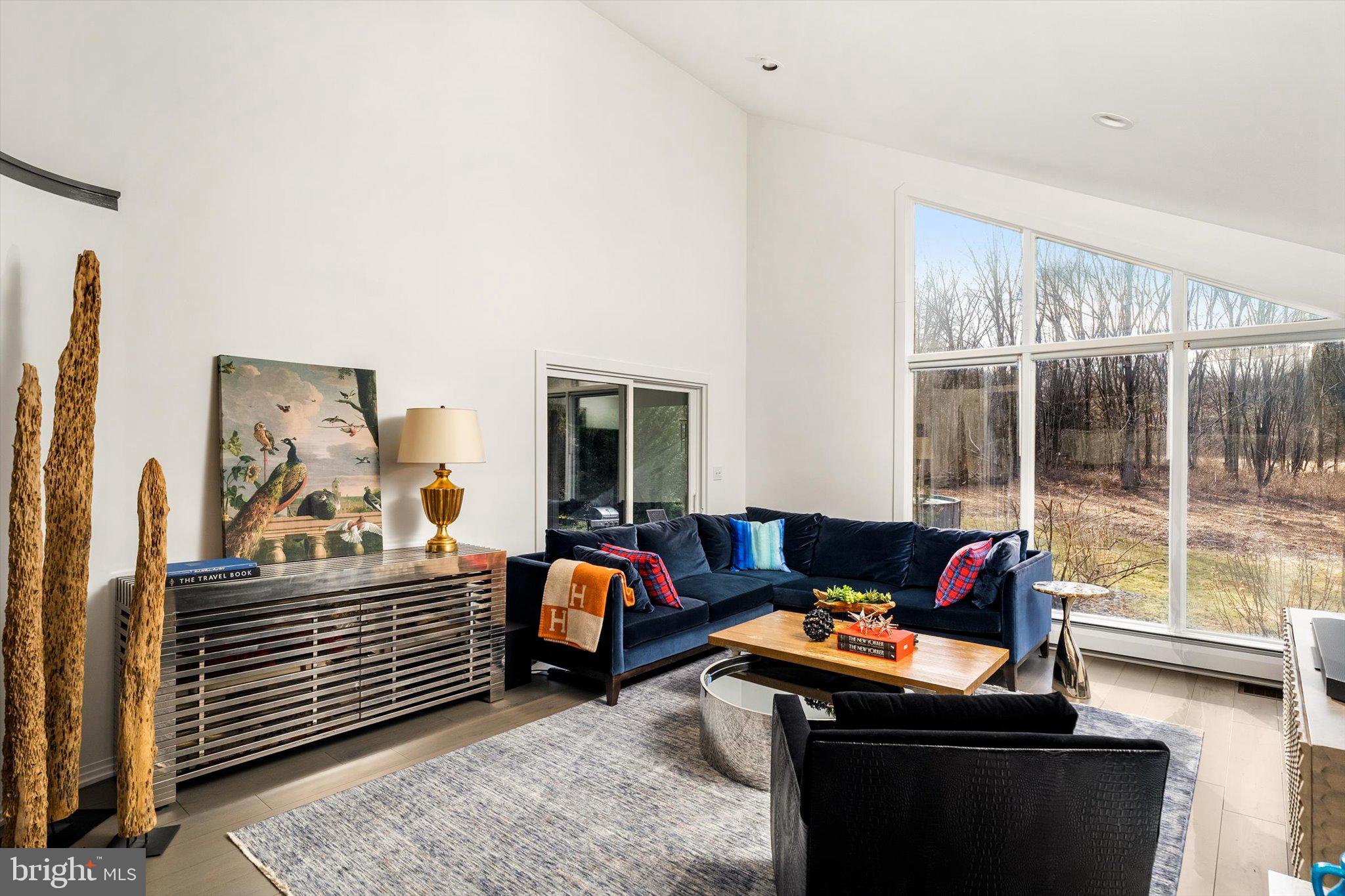1615 Harbourton Rocktown Road Lambertville, NJ 08530 - Photo 5 of 50 a living room with furniture and a flat screen tv