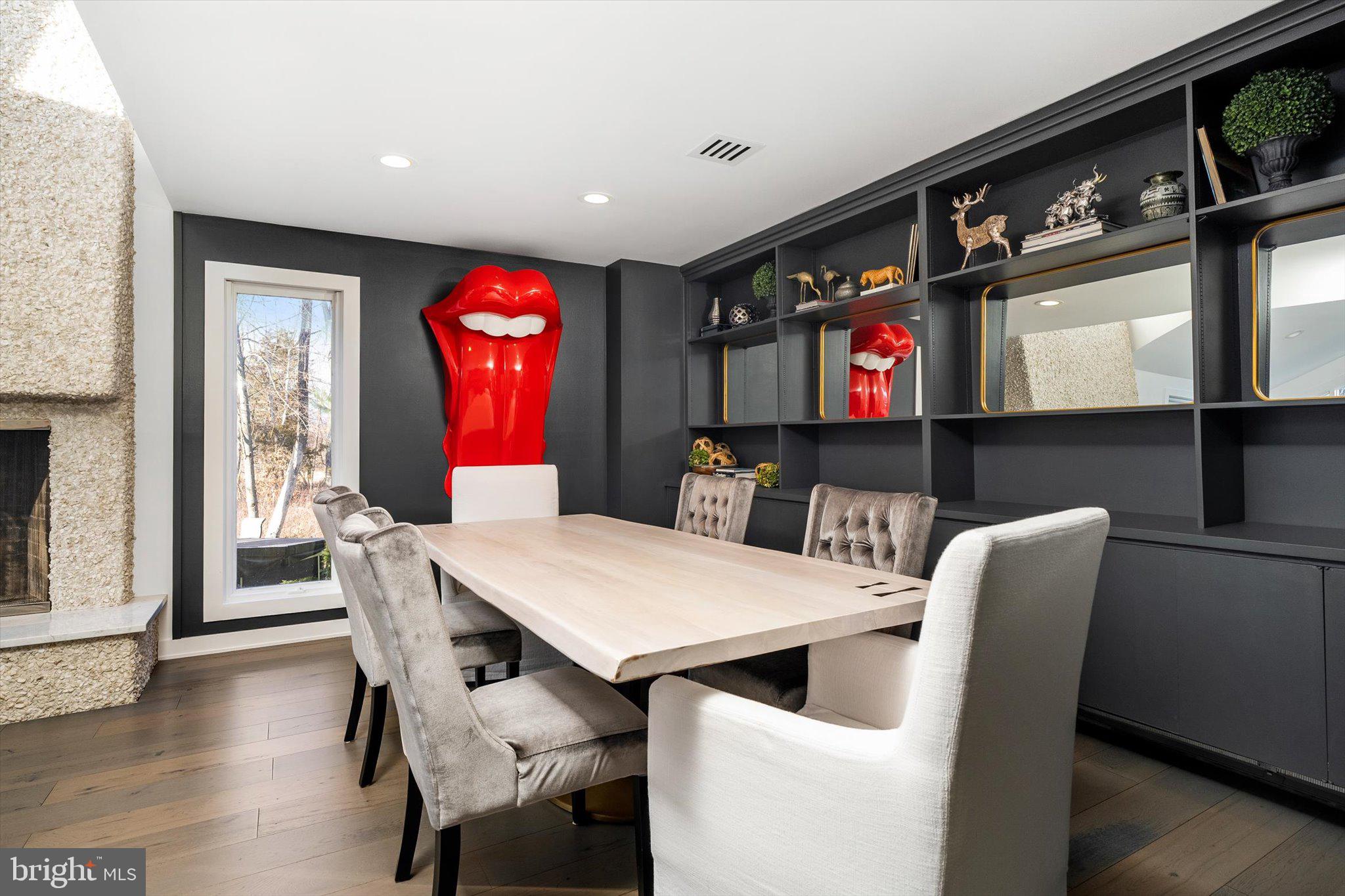 1615 Harbourton Rocktown Road Lambertville, NJ 08530 - Photo 8 of 50 a view of a dining room with furniture window and wooden floor