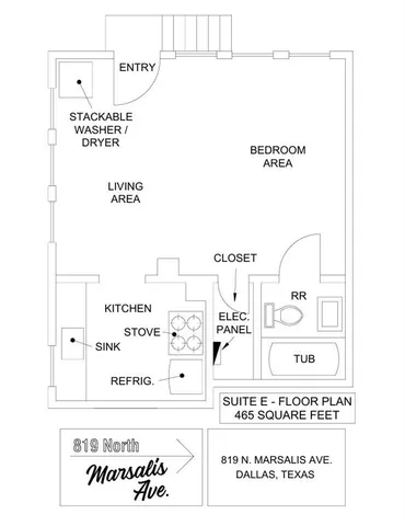 $950 | 819 North Marsalis Avenue, Unit E, Dallas, TX 75203