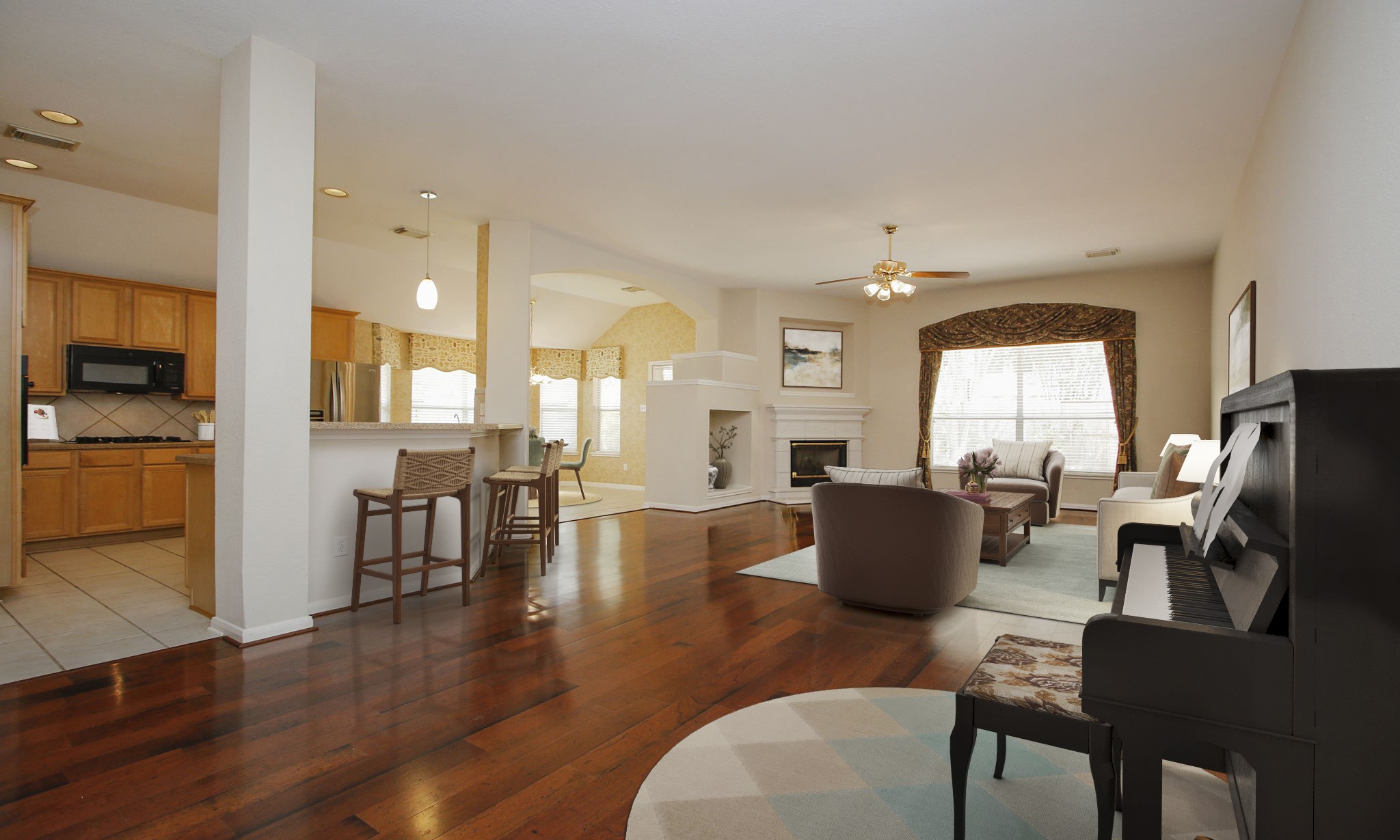 1114 Bringewood Chase Drive Spring, TX 77379 - Photo 15 of 44 Tall ceilings and gleaming wood floors